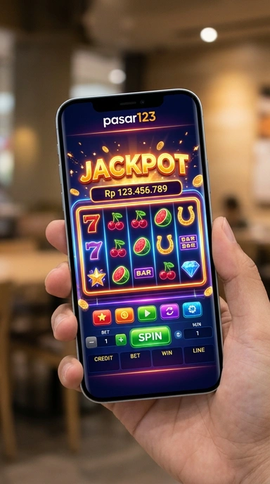 Tampilan aplikasi pasar123 yang menarik dan user-friendly.